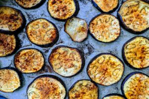 Aubergines chips